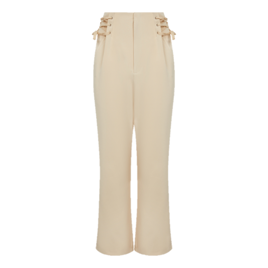 Nude High Waisted Trousers