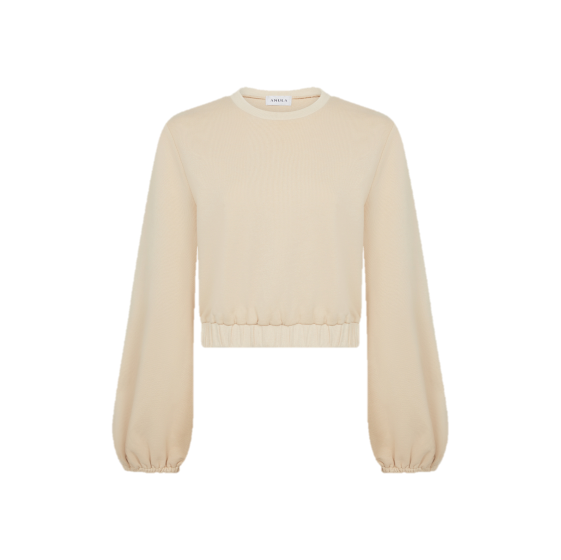 Nude Jumper with Sleeve Detail